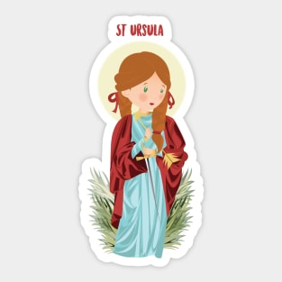 Santa Ursula Sticker